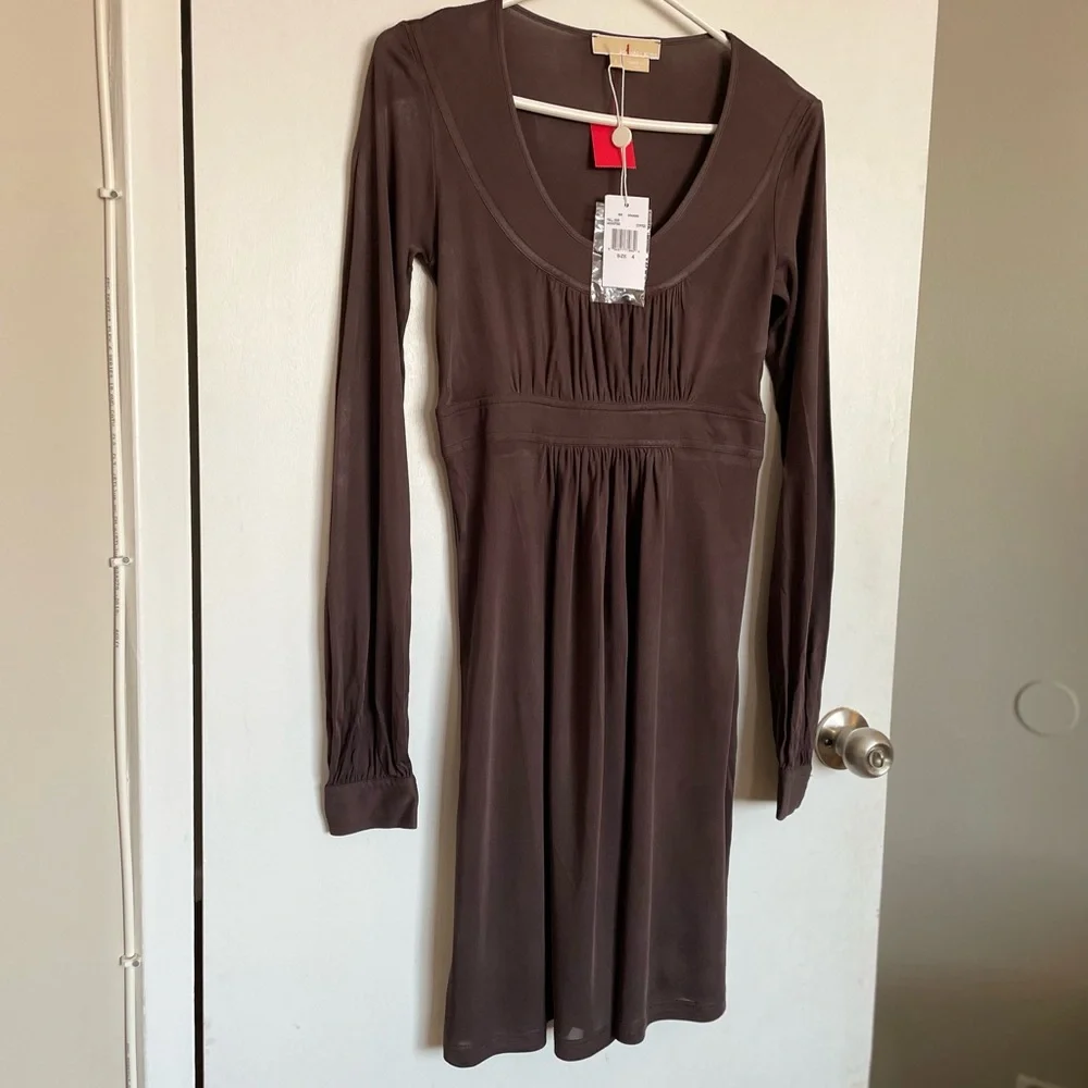 Michael Kors A-Line Scoop Neck Dress - Size 4 - Picture 2 of 16